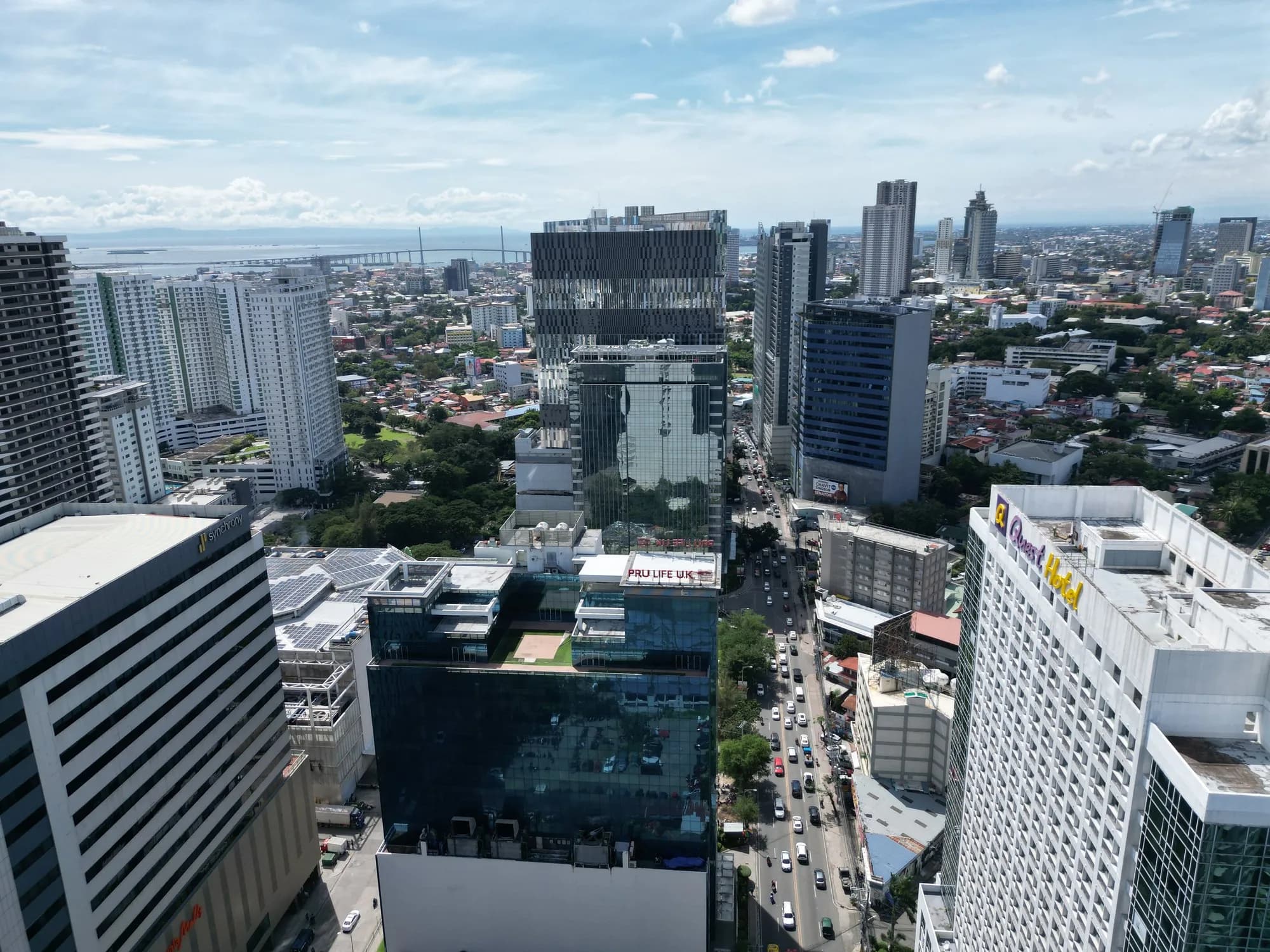 Cebu Business Park, Archbishop Reyes Avenue drone view (Cebu City; 01-21-2025)