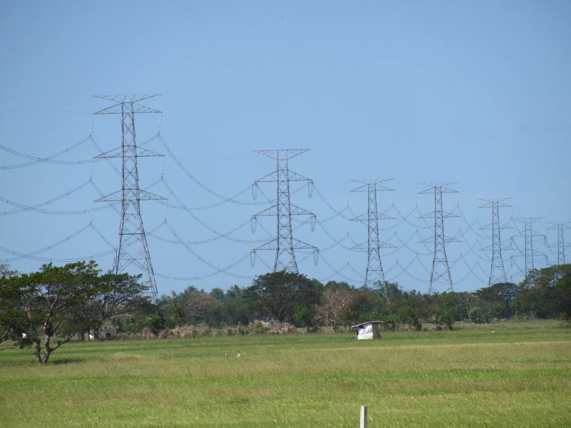 Electricity pylons in the Philippines Bulacan 20