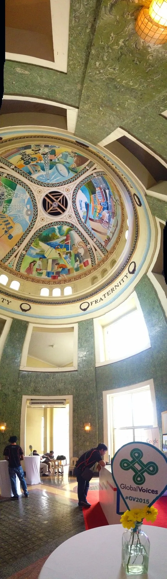 Panorama of inside of Cebu Provincial Capitol Hall during Global Voices Citizen Media Summit 2014 02