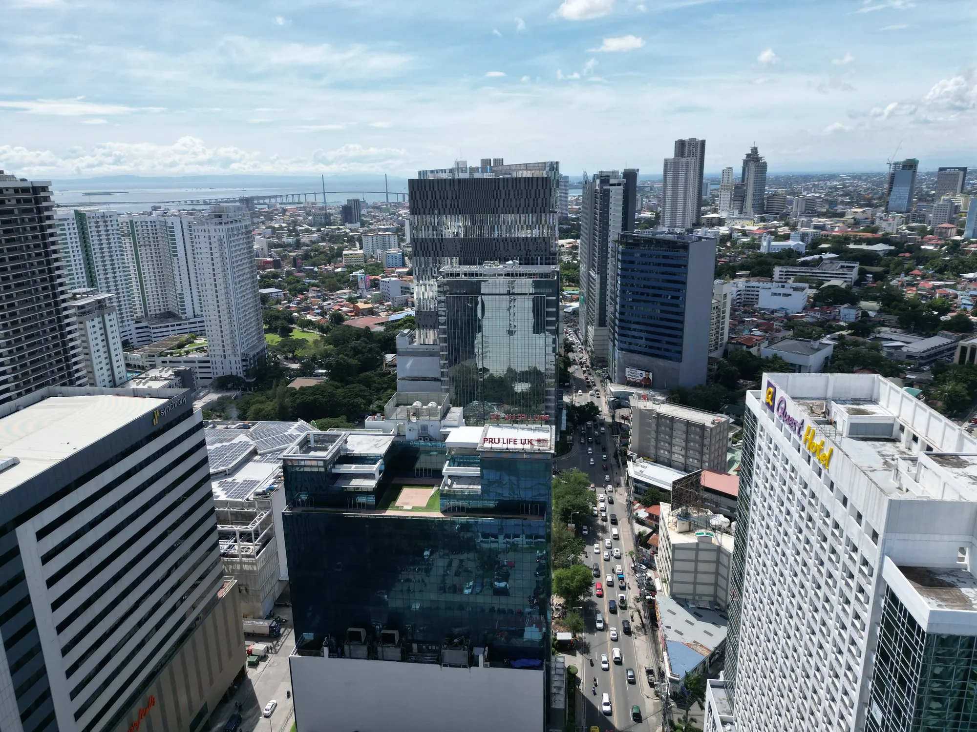 Cebu Business Park, Archbishop Reyes Avenue drone view (Cebu City; 01-21-2025)