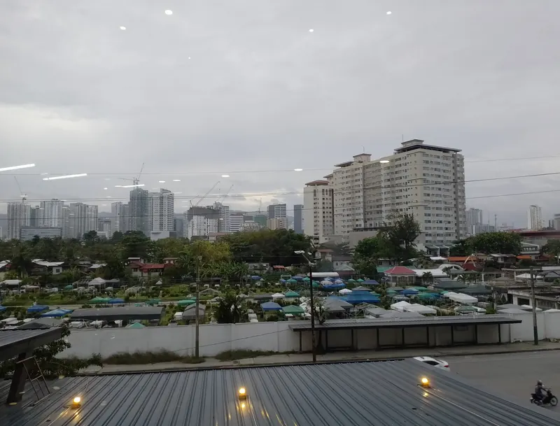 Cebu Business Park skyscrapers, Queen City Memorial Gardens, and The Persimmon Condominium (2024-01-14)