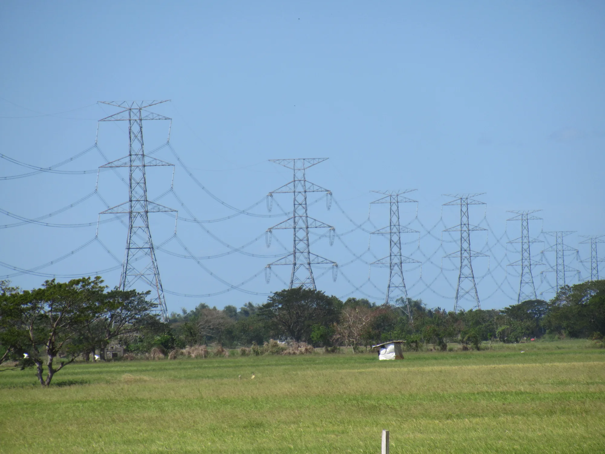 Electricity pylons in the Philippines Bulacan 20